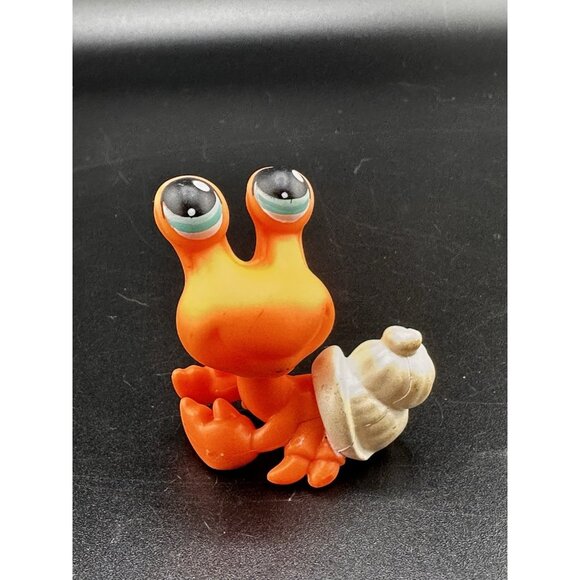 Littlest Pet Shop 188 Hermit Crab LPS Authentic Orange Teal Eyes Pet Pairs G1 - Picture 1 of 7